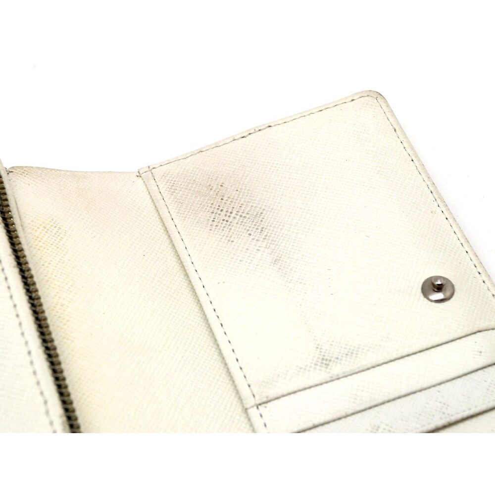 Burberry Canvas fold Beige Bi Wallet White - Picture 7 of 8